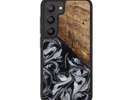 Galaxy S23 Wood Phone Case - Aubree (Black & White, 745187) Online