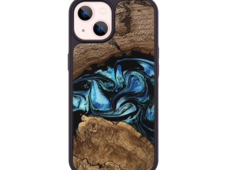 iPhone 14 Wood Phone Case - Devonna (Blue, 745326) Online Sale