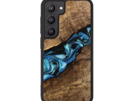 Galaxy S23 Wood Phone Case - Blithe (Blue, 745324) Online now