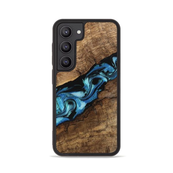 Galaxy S23 Wood Phone Case - Blithe (Blue, 745324) Online now