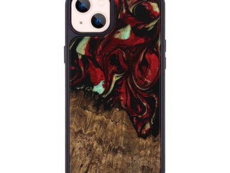 iPhone 14 Plus Wood Phone Case - Tori (Red, 745231) For Cheap