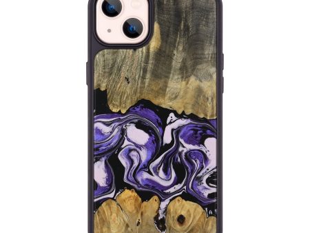 iPhone 14 Plus Wood Phone Case - Rillie (Purple, 745364) Online Hot Sale