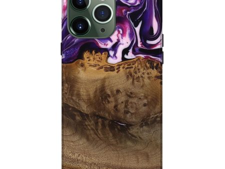 iPhone 13 Pro Max Wood Live Edge Phone Case - Lyndell (Purple, 745294) Sale