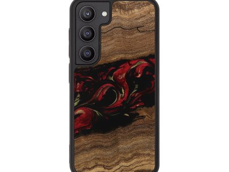 Galaxy S23 Wood Phone Case - Joni (Red, 745225) Cheap