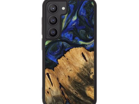 Galaxy S23 Wood Phone Case - Petter (Blue, 745217) Online Sale