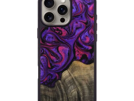 iPhone 16 Pro Max Wood Phone Case - Colon (Purple, 745011) Online now