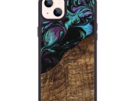 iPhone 14 Plus Wood Phone Case - Everett (Purple, 745092) For Cheap