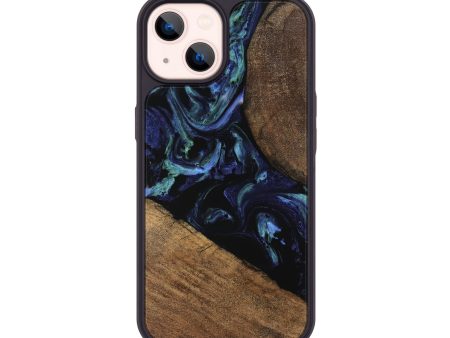 iPhone 14 Wood Phone Case - Cezary (Blue, 745179) Fashion