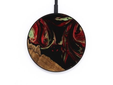 Circle Wood Wireless Charger - Grayce (Red, 745234) Online now