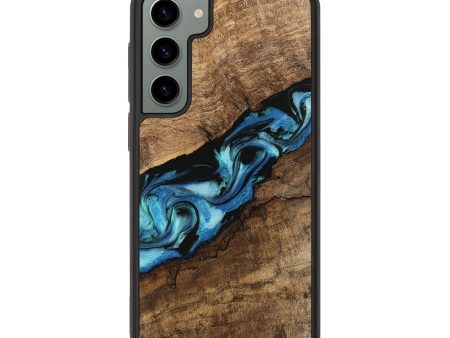 Galaxy S23 Plus Wood Phone Case - Blithe (Blue, 745324) Online Sale