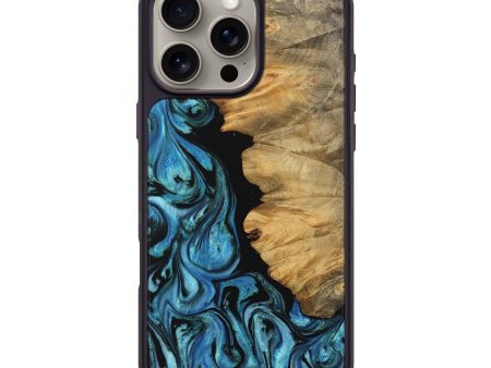 iPhone 16 Pro Max Wood Phone Case - Chahram (Blue, 745447) For Sale