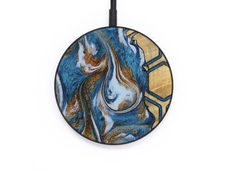 Circle Wood Wireless Charger - Deliah (Pattern, 745361) For Sale