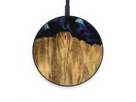 Circle Wood Wireless Charger - Carry (Blue, 745169) Sale