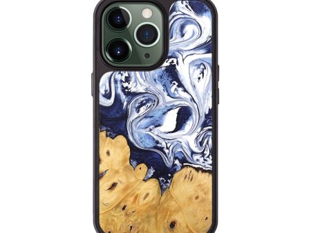 iPhone 13 Pro Wood Phone Case - Kyla (Blue, 745010) Fashion