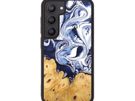 Galaxy S23 Wood Phone Case - Kyla (Blue, 745010) For Sale