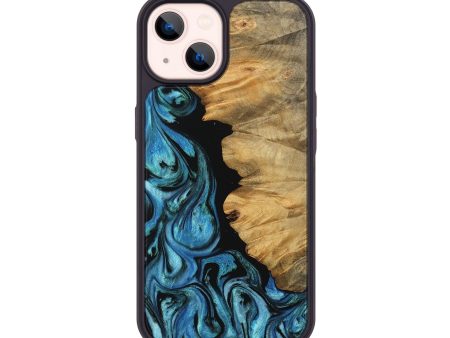 iPhone 14 Wood Phone Case - Chahram (Blue, 745447) Fashion