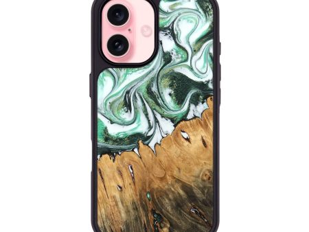 iPhone 16 Wood Phone Case - Bobby (Green, 745376) Online Hot Sale