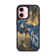 iPhone 16 Wood Phone Case - Thane (Teal & Gold, 745318) Discount