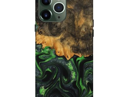 iPhone 13 Pro Max Wood Live Edge Phone Case - Ryker (Green, 745062) For Discount