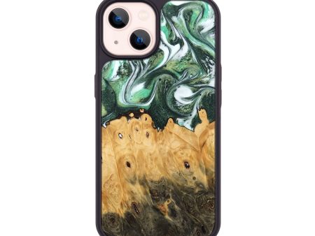 iPhone 14 Wood Phone Case - Blas (Green, 745374) Fashion