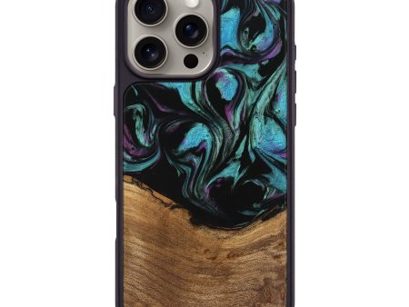 iPhone 16 Pro Max Wood Phone Case - Janene (Purple, 745113) Supply