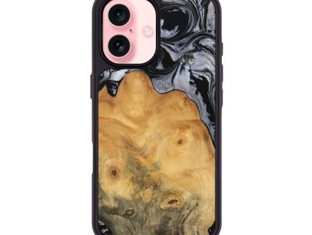 iPhone 16 Wood Phone Case - Bryana (Black & White, 745181) Online now