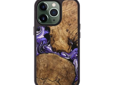 iPhone 13 Pro Wood Phone Case - Deniece (Purple, 745365) Online now