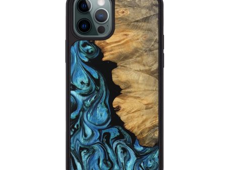 iPhone 12 Pro Max Wood Phone Case - Chahram (Blue, 745447) For Cheap