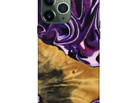 iPhone 13 Pro Max Wood Live Edge Phone Case - Anais (Purple, 745287) Online