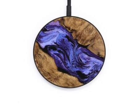 Circle Wood Wireless Charger - Weaver (Purple, 744992) Discount