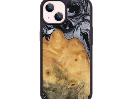 iPhone 14 Wood Phone Case - Bryana (Black & White, 745181) Fashion