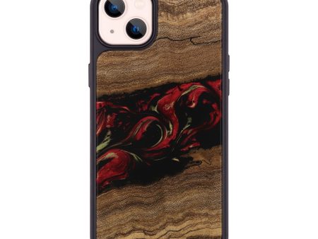 iPhone 14 Plus Wood Phone Case - Joni (Red, 745225) Sale