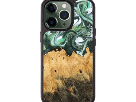 iPhone 13 Pro Wood Phone Case - Blas (Green, 745374) Online now