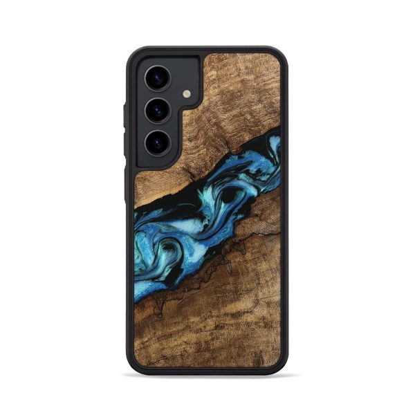 Galaxy S24 Wood Phone Case - Blithe (Blue, 745324) Online Hot Sale