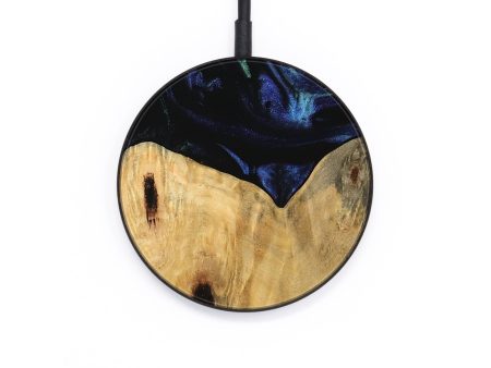 Circle Wood Wireless Charger - Deny (Blue, 745147) Online