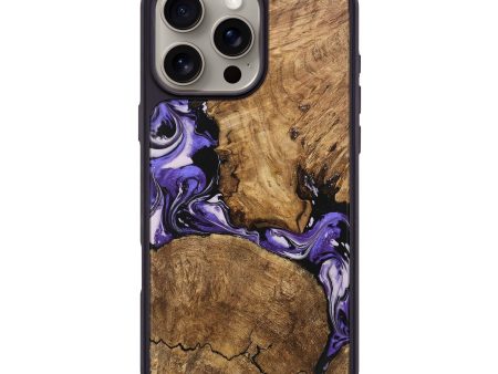 iPhone 16 Pro Max Wood Phone Case - Deniece (Purple, 745365) Hot on Sale