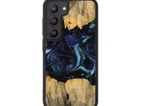 Galaxy S23 Wood Phone Case - Prudie (Blue, 745166) Discount