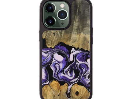 iPhone 13 Pro Wood Phone Case - Rillie (Purple, 745364) For Sale