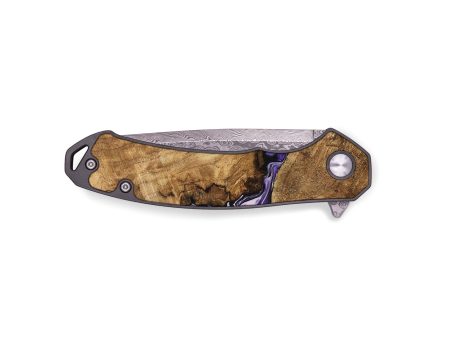 EDC Wood Pocket Knife - Deniece (Purple, 745365) Hot on Sale