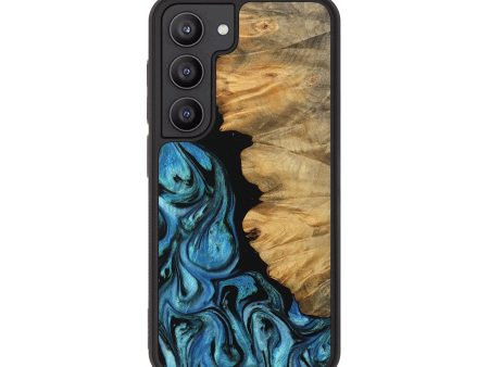 Galaxy S23 Wood Phone Case - Chahram (Blue, 745447) Cheap