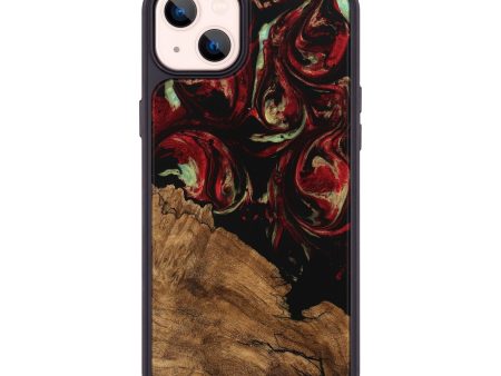 iPhone 14 Plus Wood Phone Case - Grayce (Red, 745234) For Discount