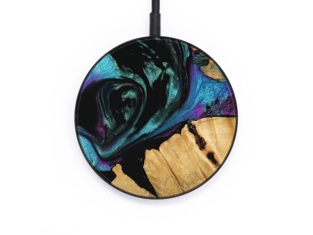 Circle Wood Wireless Charger - Janio (Purple, 745108) For Cheap