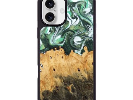 iPhone 16 Plus Wood Phone Case - Blas (Green, 745374) Hot on Sale