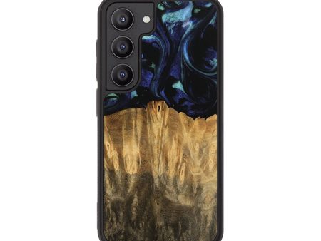 Galaxy S23 Wood Phone Case - Carry (Blue, 745169) Online