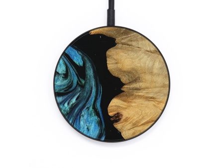 Circle Wood Wireless Charger - Chahram (Blue, 745447) Online now