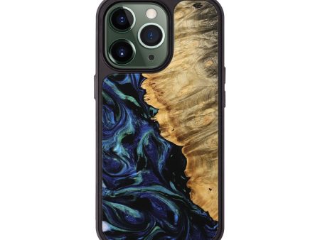 iPhone 13 Pro Wood Phone Case - Lennie (Blue, 745175) Online now