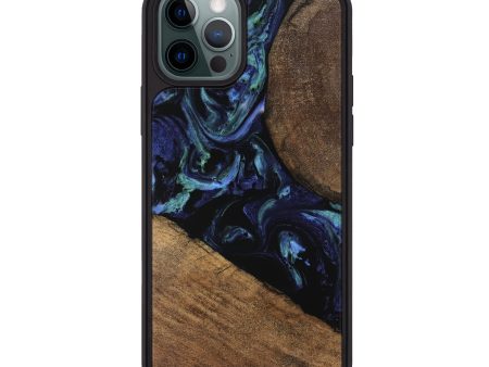 iPhone 12 Pro Max Wood Phone Case - Cezary (Blue, 745179) Online Hot Sale