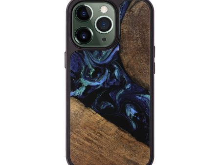 iPhone 13 Pro Wood Phone Case - Cezary (Blue, 745179) Discount