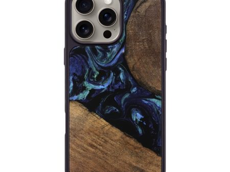 iPhone 16 Pro Max Wood Phone Case - Cezary (Blue, 745179) Online Hot Sale