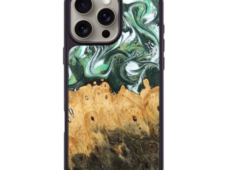 iPhone 16 Pro Max Wood Phone Case - Blas (Green, 745374) For Discount